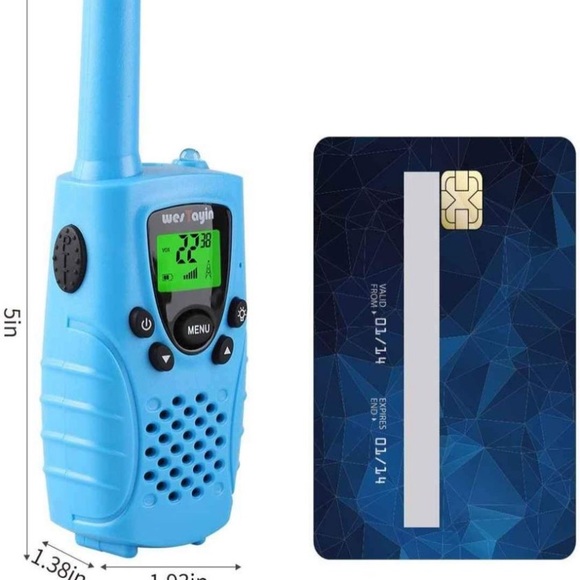 Kids Walkie Talkies Rechargeable, 4 Mile Range Flashlight Batteries Included - Picture 6 of 6